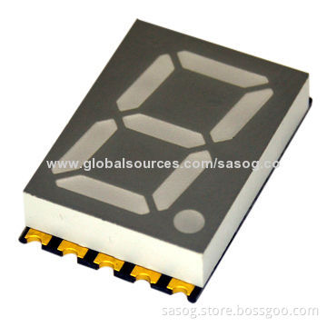 0.56-inch Single SMD LED Digit Display, Yellow green, 570nm, Common Cathode